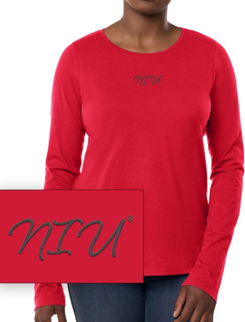 Northern Illinois University Women's Chainstitch Long Sleeve T-Shirt