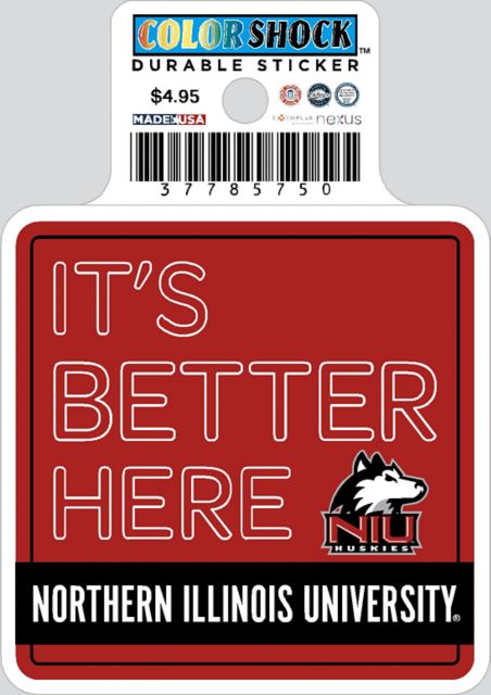 Northern Illinois University Huskies Durable Sticker