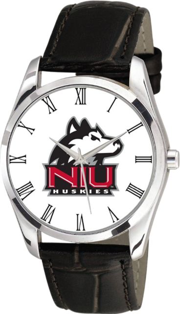 Northern Illinois University 36mm Men's Leather Watch