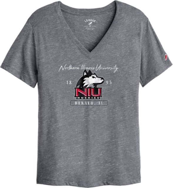 Northern Illinois University Women's Huskies V-Neck Short Sleeve T-Shirt