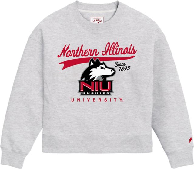 Northern Illinois University Huskies Women's Boxy Crewneck Sweatshirt