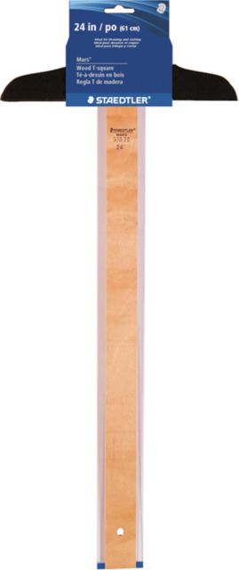 T-SQUARE 24" WOOD/PLASTIC CARD