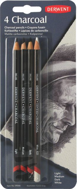 Pencil Carded Set Charcoal
