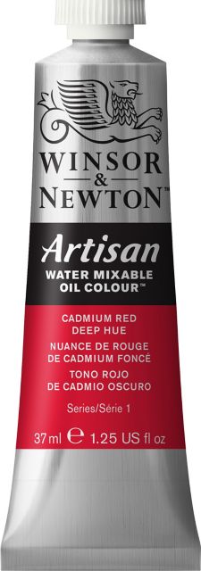 ARTISAN WATER MIXABLE OIL  37ML CADMIUM RED DEEP HUE
