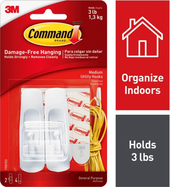 Organize your home damage free with Command Utility Hooks