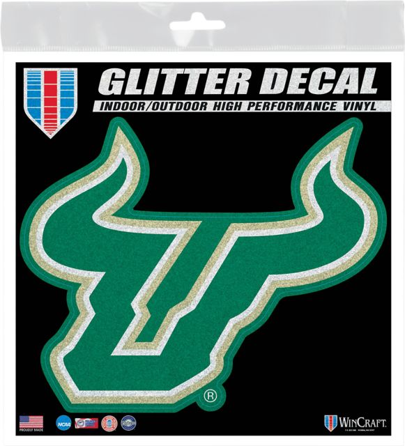 University of South Florida Bulls 6x6 in. Glitter Decal