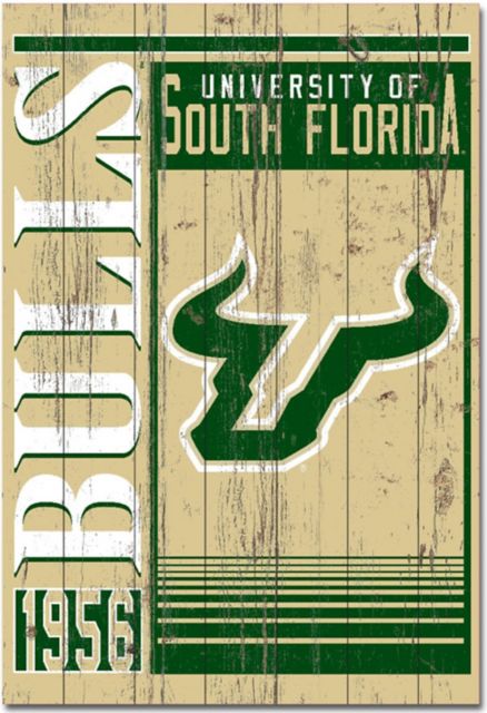University of South Florida 25''x 36'' Showcase Plank Sign - ONLINE ONLY