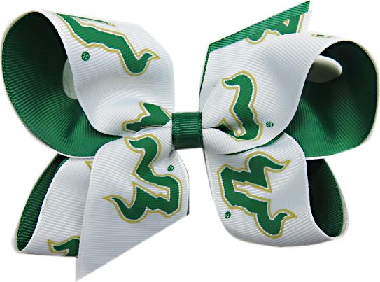 University of South Florida Child 2-Toned Hairbow