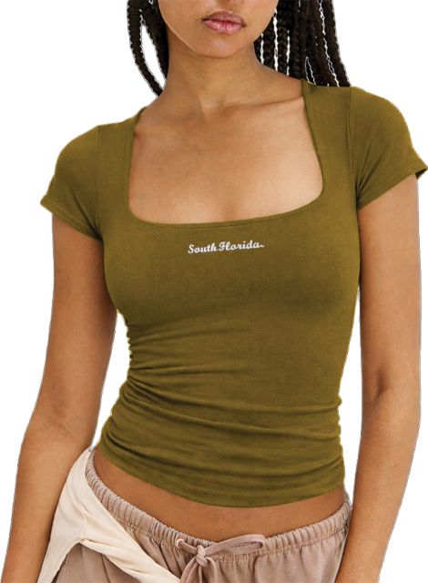 University of South Florida Women's Clean Lines Baby Short Sleeve T-Shirt