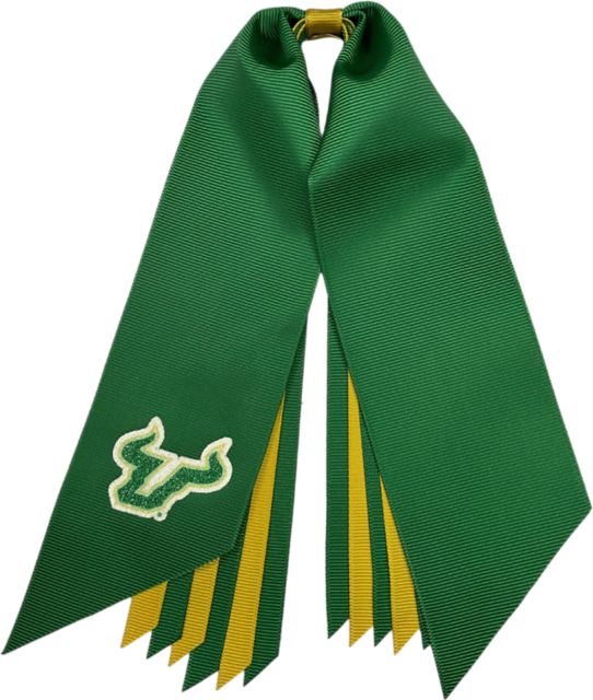 University of South Florida Glitter Ponytail Streamer