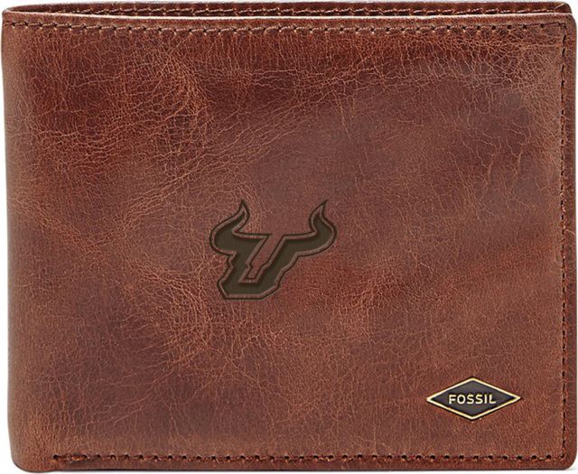 Fossil Leather Ryan RFID Flip ID Bifold - Dark Brown - ONLINE ONLY