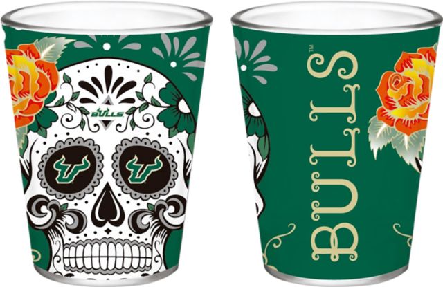 University of South Florida Dia De Los Muertos 2oz Collector Glass