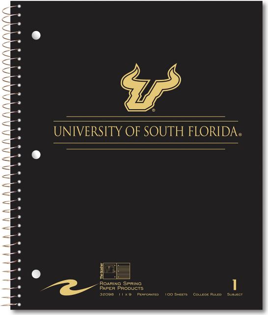 University of South Florida Bulls 100 Sheet Notebook