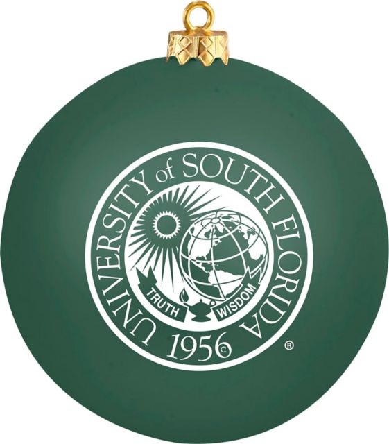 University of South Florida Round Shatterproof Ornament