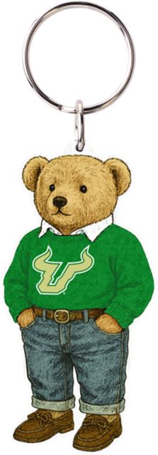 University of South Florida Teddy Bear Keychain