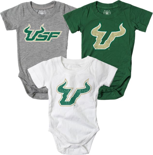 University of South Florida Infant Bodysuit 3-Pack