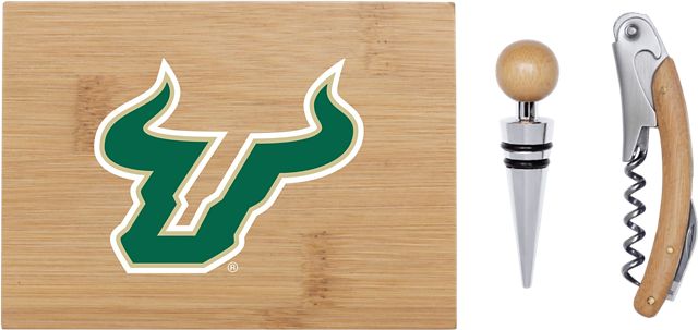 University of South Florida Bamboo Wine Tool Set
