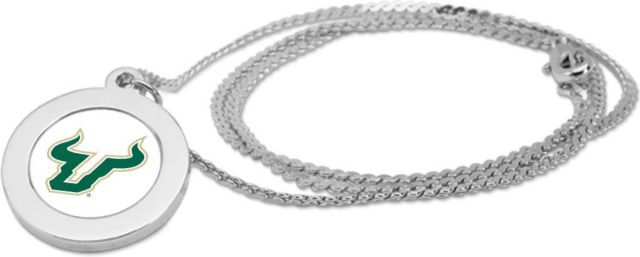 CSI Silver Pendant Necklace With Colored Medallian - ONLINE ONLY