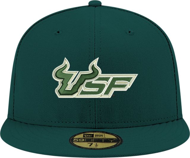South Florida New Era Light Diamond Era 39Thirty Stretch Fit Hat Bull Head  - ONLINE ONLY: University of South Florida