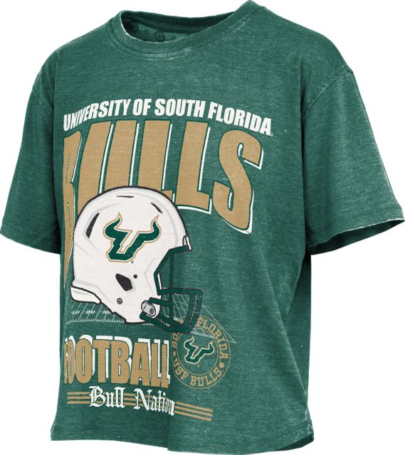 University of South Florida Football Women's Crop Short Sleeve T-Shirt