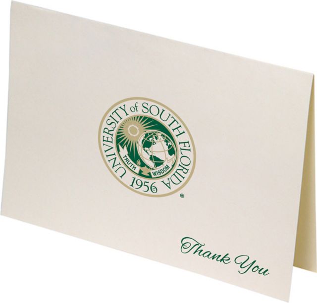 University of South Florida 10 Pack Thank You Notecard