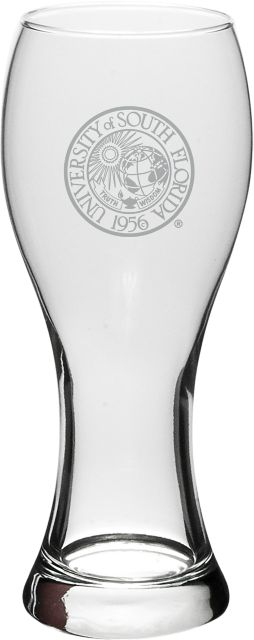 University of South Florida Pilsner Glass