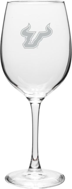 University of South Florida 12 oz Wineglass