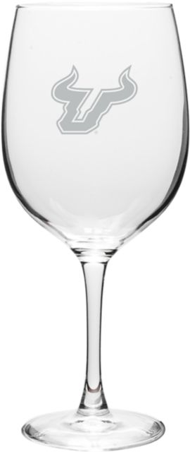 University of South Florida 19 oz. Wine Glass