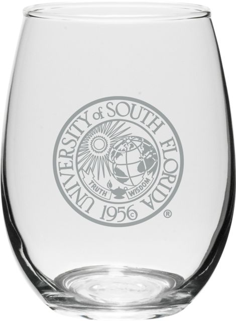 University of South Florida 15 oz. Wine Glass
