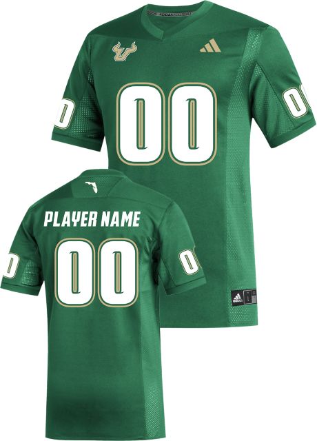 University of South Florida Football Player Name Replica Jersey