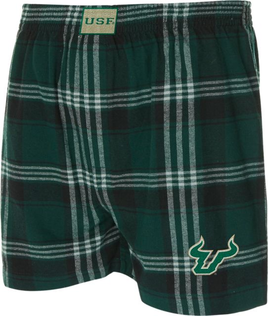 University of South Florida Bulls Flannel Boxers