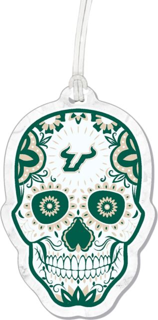 University of South Florida Sugar Skull Acrylic Bag Tag