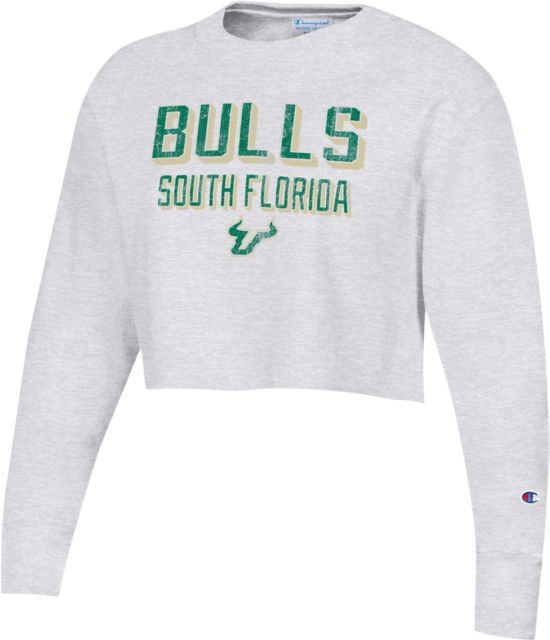 University of South Florida Bulls Women's Reverse Weave Cropped Crewneck Sweatshirt