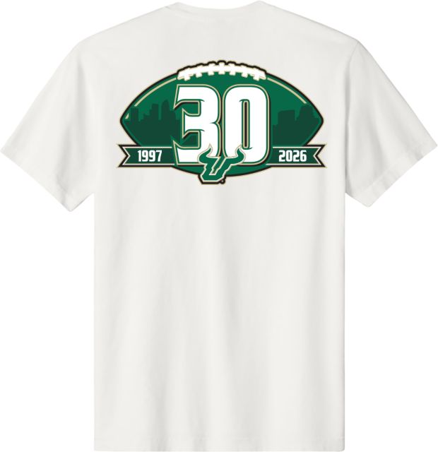 University of South Florida Football 30th Anniversary Short Sleeve T-Shirt