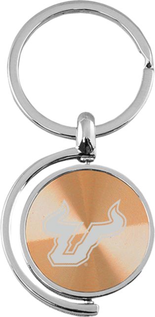 University of South Florida Bulls Spinner Keychain