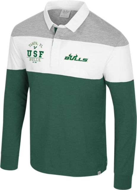 University of South Florida Bulls Ground Floor Long Sleeve Rugby Polo