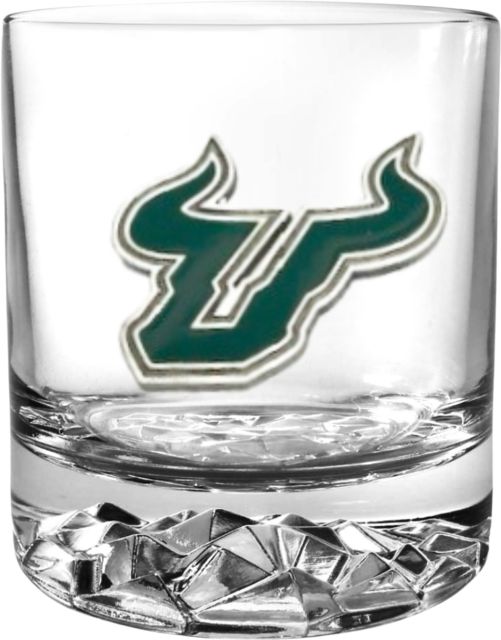 University of South Florida Round Glass