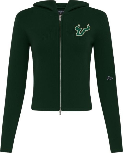 University of South Florida Bulls Women's Full Zip Hooded Sweatshirt