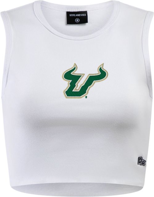 University of South Florida Bulls Women's Cut Off Tank Top