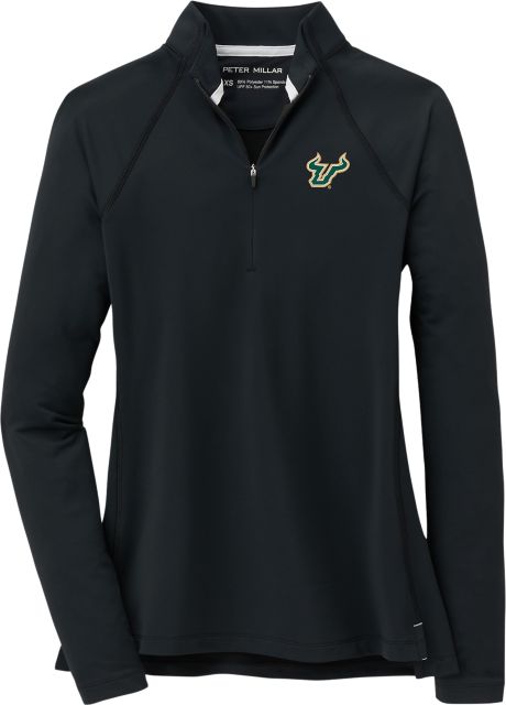 University of South Florida Bulls Women's Raglan Sleeve Perth 1/4 Zip