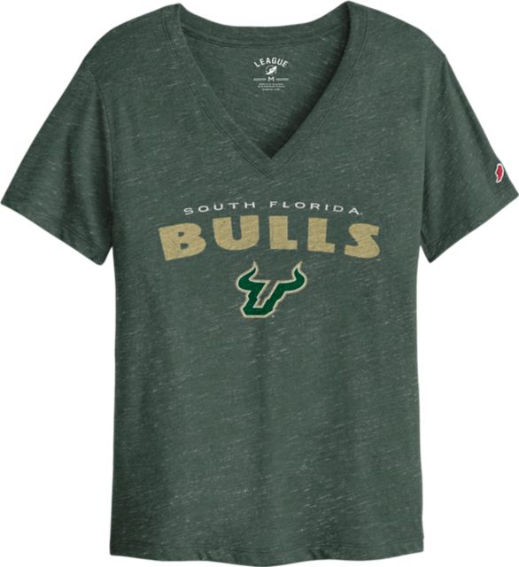 University of South Florida Bulls Women's V-Neck Short Sleeve T-Shirt
