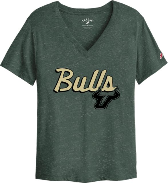 University of South Florida Bulls Women's V-Neck Short Sleeve T-Shirt
