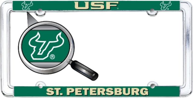 University of South Florida Bulls Thin Dome License Plate Frame