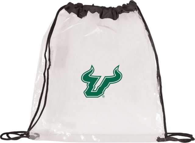 University of South Florida Bulls Clear Drawstring Tote