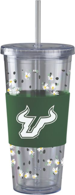 University of South Florida Bulls Acrylic Tumbler with Straw