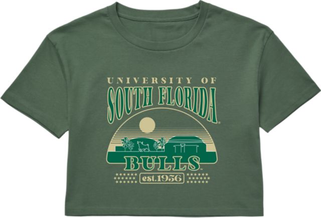 University of South Florida Women's Cropped Short Sleeve T-Shirt