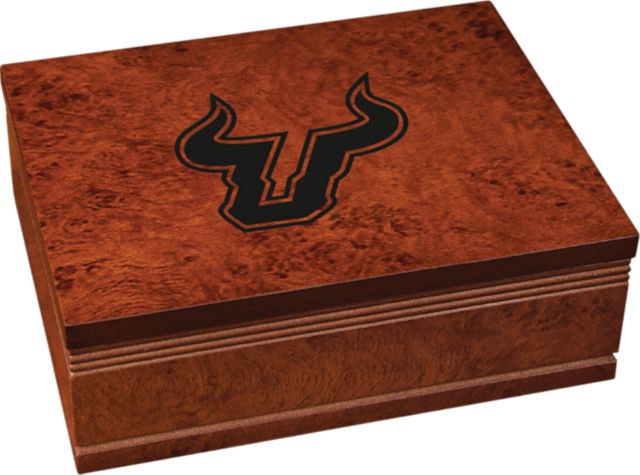 University of South Florida Burlwood Finished Box
