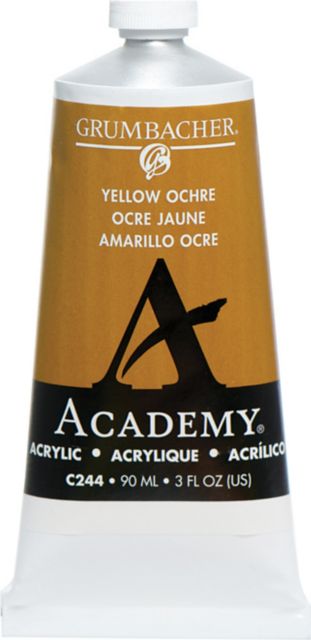 ACADEMY ACRYILC 90ML YELLOW OCHRE HUE