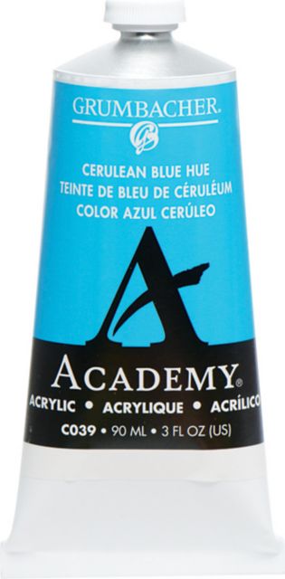 ACADEMY ACRYLIC 90ML CERULEAN BLUE