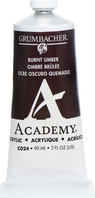 ACADEMY ACRYLIC 90ML BURNT UMBER